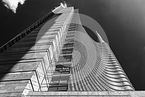 Modern buildings at Gae Aulenti square in Milan