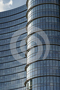 Modern buildings at Gae Aulenti square in Milan photo