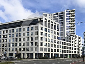 Modern buildings in Gdynia Poland