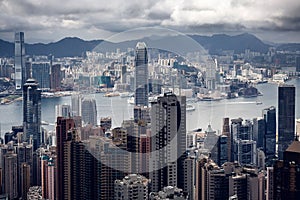 Modern buildings of Hong Kong