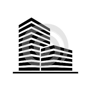 Modern buildings icon