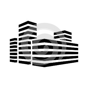 Modern buildings icon