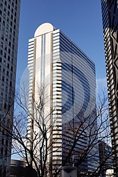 Modern buildings located in Tokyo, Japan