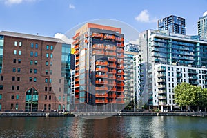 Modern buildings in London photo