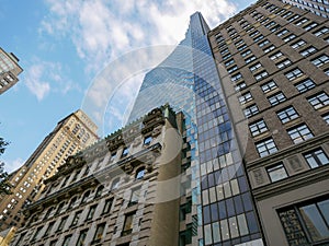 Modern buildings on the Manhattan, New York