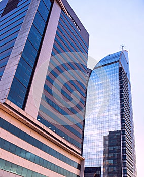 Modern buildings in new Montevideo