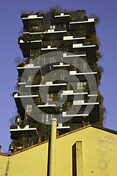 Modern buildings at Porta Nuova in Milan: Bosco Verticale