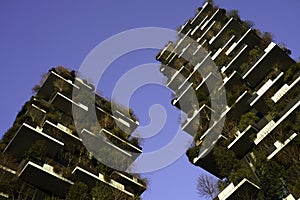 Modern buildings at Porta Nuova in Milan: Bosco Verticale