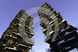 Modern buildings at Porta Nuova in Milan: Bosco Verticale