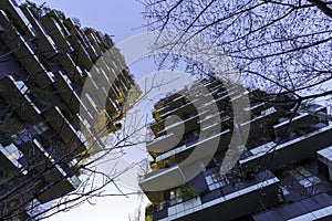 Modern buildings at Porta Nuova in Milan: Bosco Verticale