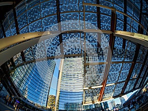 Modern buildings at Porta Nuova in Milan. Gae Aulenti square