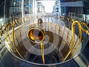 Modern buildings at Porta Nuova in Milan. Gae Aulenti square photo