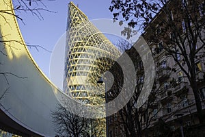 Modern buildings at Porta Nuova in Milan: Nido Verticale