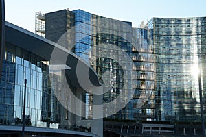 Modern buildings at Porta Nuova in Milan: Piazza Gae Aulenti