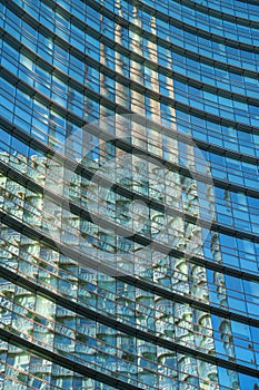 Modern buildings at Porta Nuova in Milan: Piazza Gae Aulenti