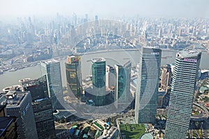 Modern buildings in Shanghai