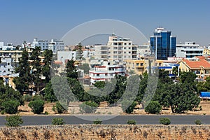 Modern buildings in the town of Famagusta, Northern Cyprus