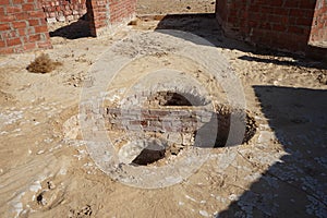 Modern buildings under construction in Egypt. Dahab, South Sinai Governorate, Egypt