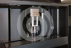 Modern built in espresso coffee machine