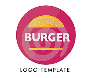 Modern burger logo design for companies. vector file available. ready to use logo