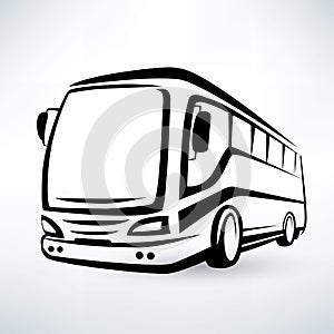 Modern bus symbol