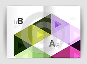Modern business brochure or leaflet A4 cover template