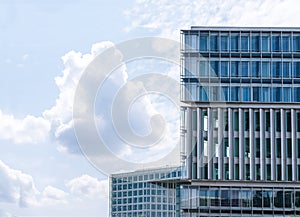Modern Business buildings with Sky Background