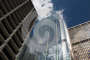 Modern business buildings / Skyscrapers. Sky