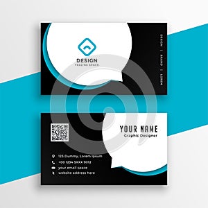 Modern business calling visiting card design template