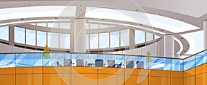 Modern Business Center Office Building Working Space Meeting Hall Interior