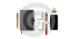 Modern Business Essentials Flat Lay