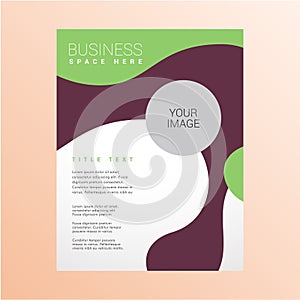 Modern business flyer design template