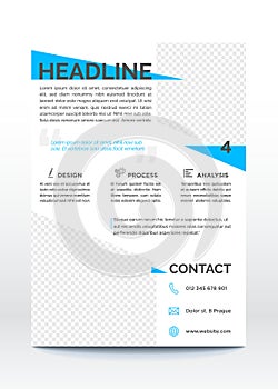 Modern business flyer template, creative and fresh layout