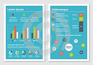 Modern business infographic brochure template 2