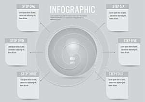 Modern business infographic element, Timeline option template wi