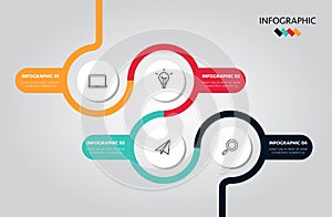 Modern Business Infographic Vector Illustration