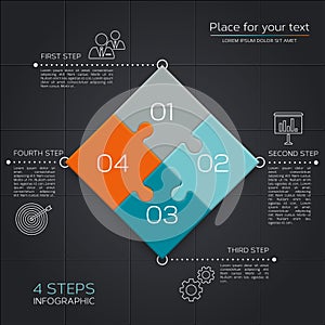 Modern business infographic for your presentation.