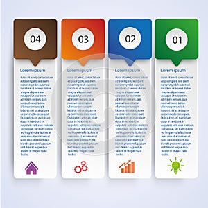 Modern business Infographics banner, diagram style Vector illustration