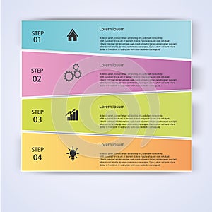 Modern business Infographics banner, diagram style Vector illustration
