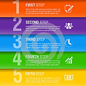 Modern business infographics template