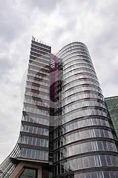 Modern business tower in Vienna, Austria