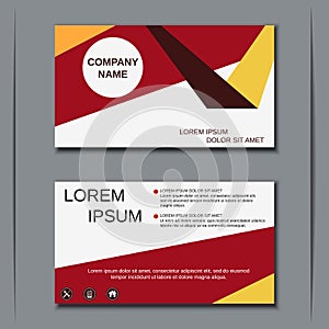 Modern business visiting card vector template