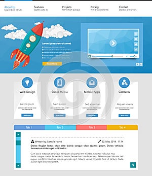 Modern Business Website Template Design