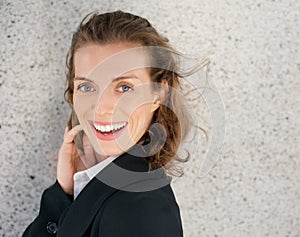 Modern business woman executive smiling