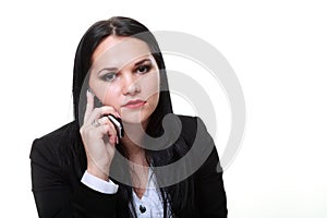Modern business woman talking phone