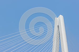 Modern cable-stayed bridge background