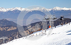 Modern cableway FUNITEL - Low Tatras, Slovakia photo