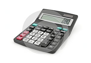 Modern calculator with digital display