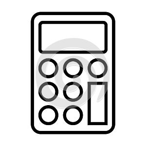 Modern calculator icon for mobile apps and design. Finances conceps. Vector isolated on background.