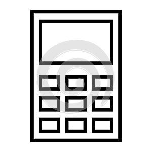 Modern calculator icon for mobile apps and design. Finances conceps. Vector isolated on background.